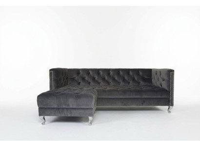 Sofa Chesterfield 3-miejscowa Tkanina Projektant Sofy Kanapy Komplet SLIII Sofa №3
