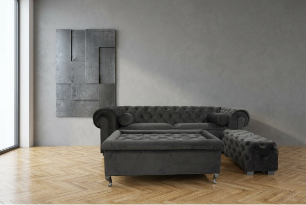 Chesterfield Sofa Pokrycie Projektant Meble Kanapy Kanapy Komplet Kanapa SLIII Sofa №18