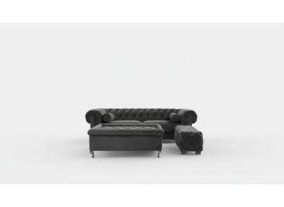 Chesterfield Sofa Pokrycie Projektant Meble Kanapy Kanapy Komplet Kanapa SLIII Sofa №18