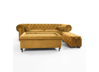 Chesterfield Sofa Tapicerka Designerskie Kanapy Sofy Sofa Komplet Kanapa SLIII Sofa №22