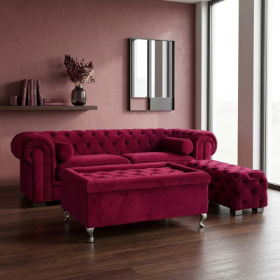 Chesterfield Sofa Pokrycie Sofy z Projektantką Kanapą Kompletem Sofa SLIII Sofa nr 24