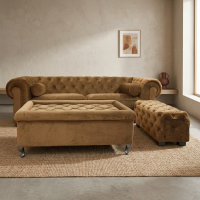 Chesterfield Sofa Projektant tapicerki Kanapy Kanapy Komplet Kanapy Sofa SLIII Sofa №25