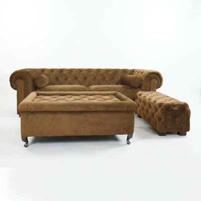 Chesterfield Sofa Projektant tapicerki Kanapy Kanapy Komplet Kanapy Sofa SLIII Sofa №25