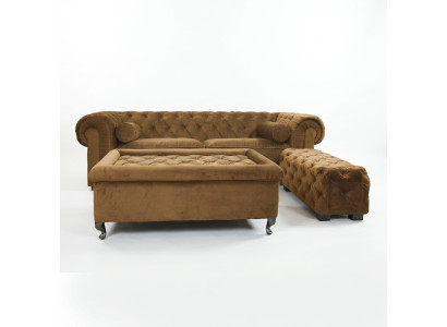 Chesterfield Sofa Projektant tapicerki Kanapy Kanapy Komplet Kanapy Sofa SLIII Sofa №25