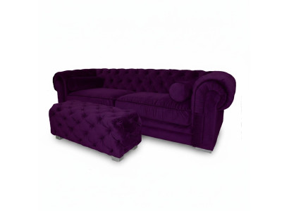Chesterfield Sofa Tapicerka Projektant Kanapy Kanapy Komplet Kanapa SLIII Sofa №37