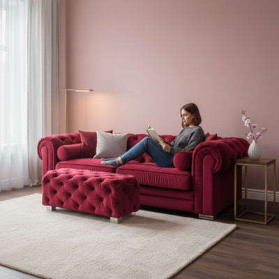 Chesterfield Sofa Wyposażenie Projektantów Kanap Sof Garnitury Kanapowe SLIII Sofa Nr 39