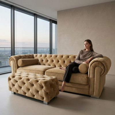 Chesterfield Sofa Meble tapicerowane Projektant kanapy Sofy Sofy Salon Wersalka SLIII Sofa nr 40