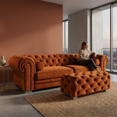 Chesterfield Sofa Fotel Projektant kanapy Sofy zestaw kanapowa SLIII kanapa №41