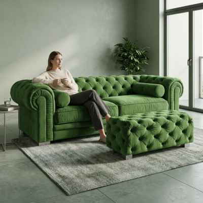 Chesterfield Sofa, projektowane sofy obiciowe Sofy Garnitur Couch SLIII Sofa №42