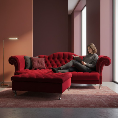 Chesterfield Sofa ​​tapicerowane sofy projektanta Kanapy sofy Komplet kanapowy Sofa SLIII Sofa Nr 46