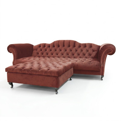 Chesterfield Sofa Wyściełany Designer Sofas Kanapa Komplet Sofa SLIII Sofa №48
