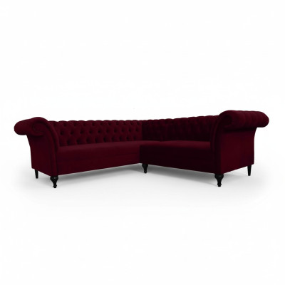 Chesterfield Narożnikowa kanapa kanapa narożna designerska sofa kanapa Aksamit skórzana sofa SLIII sofa №82