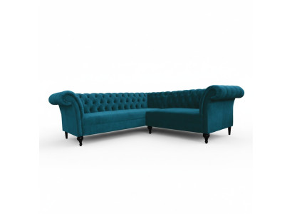 Chesterfield Narożnikowa kanapa narożnik kanapa designerska kanapa kanapa skórzana sofa Aksamit