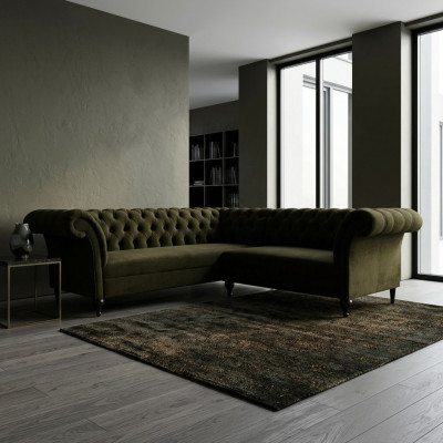 Chesterfield Narożnikowa kanapa narożnik kanapa designerska kanapa kanapa Aksamit skórzana sofa SLIII