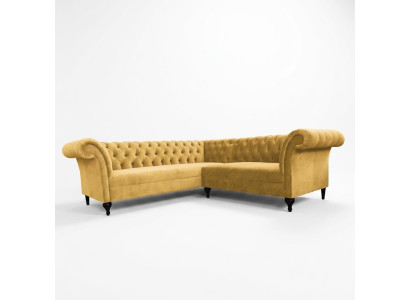 Chesterfield Narożnikowa kanapa narożnik kanapa designerska kanapa kanapa skórzana sofa Aksamit