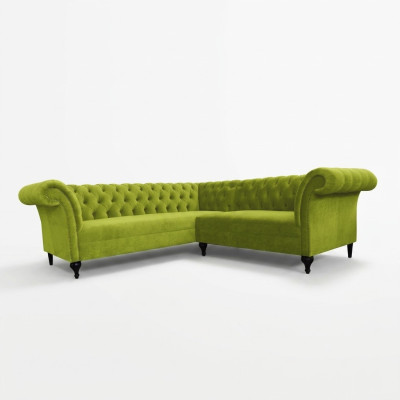 Chesterfield Narożnikowa kanapa kanapa narożna designerska sofa kanapa Aksamit skórzana sofa SLIII sofa №96