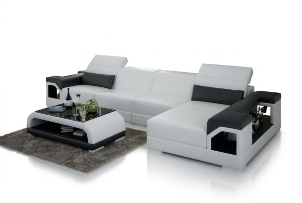 Sofa skórzana Nowoczesna kanapa Żywy krajobraz Decor Narożnik Narożnikowa kanapa Design Ustawić
