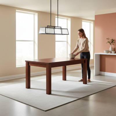 Tabela Stół obiadowy drewniany stół XXL Stół konferencyjny 90X140 Rozkładany 140X210cm