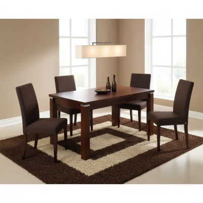 Tabela Stół obiadowy stół drewniany XXL Stół konferencyjny S18-S 70X120cm jadalnia Meble Nowy