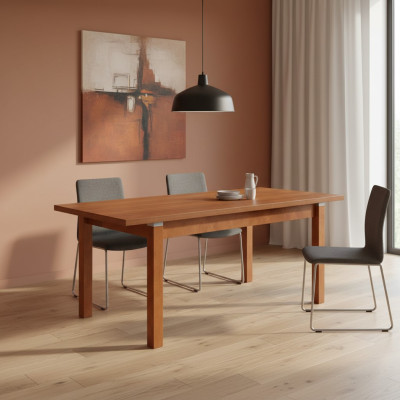 Tabela Stół obiadowy stół drewniany XXL Stół konferencyjny S18-L-S 90X160cm rozkładany