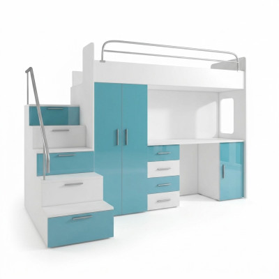 Podwójne łóżko piętrowe Łóżko piętrowe Podwójne łóżko Youth Bed bed z Szafa Tabela New