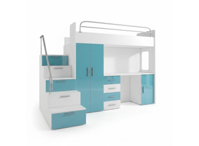 Podwójne łóżko piętrowe Łóżko piętrowe Podwójne łóżko Youth Bed bed z Szafa Tabela New