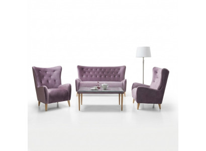 Zestaw sofowy 2.50+1+1+stolik kawowy Sofa Chesterfield Kompletny zestaw Ustaw Couch