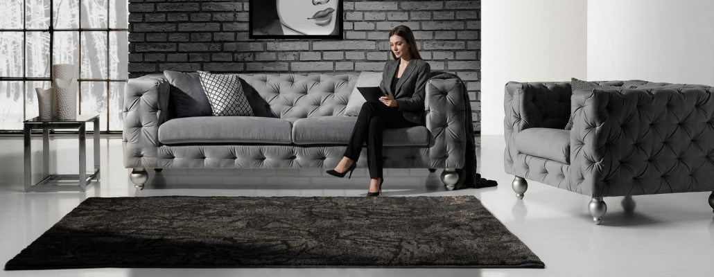 Zestaw sofowy zestaw Chesterfield 252cm + sofa Fotel kanapa designerski wystrój sofy