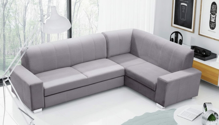 Sofa Sofa Rozkładana Sofa z funkcją łóżka + Podstawa łóżka Narożnikowa kanapa Couch NOWOŚĆ