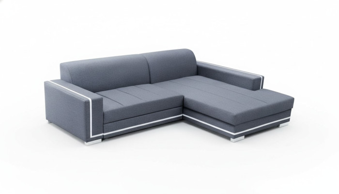 Sofa Sofa Rozkładana Sofa z funkcją łóżka + Podstawa łóżka Narożnikowa kanapa Couch NOWOŚĆ