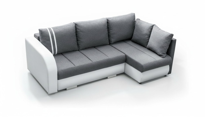Sofa Sofa Rozkładana Sofa z funkcją łóżka + Podstawa łóżka Narożnikowa kanapa Couch NOWOŚĆ