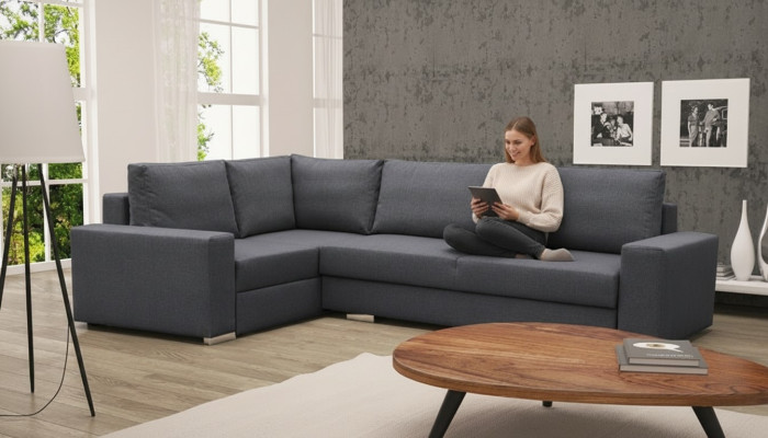 Sofa Sofa rozkładana Sofa z funkcją łóżka Podstawa łóżka Narożnikowa kanapa Couch / NOWOŚĆ