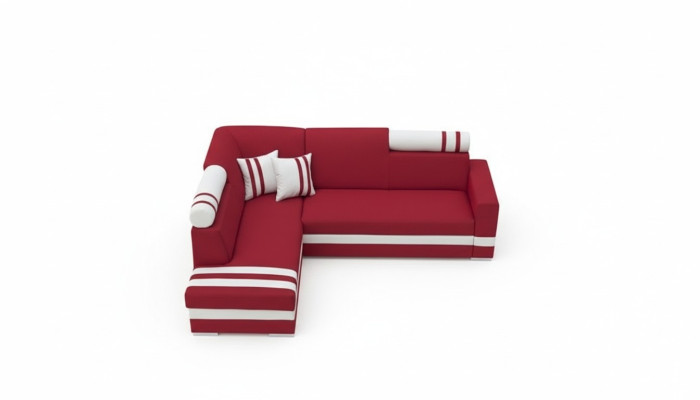 Sofa Sofa Rozkładana Sofa z funkcją łóżka + Podstawa łóżka Narożnikowa kanapa Couch NOWOŚĆ