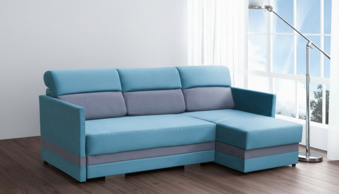 Sofa Sofa Rozkładana Sofa z funkcją łóżka + Podstawa łóżka Narożnikowa kanapa Couch NOWOŚĆ