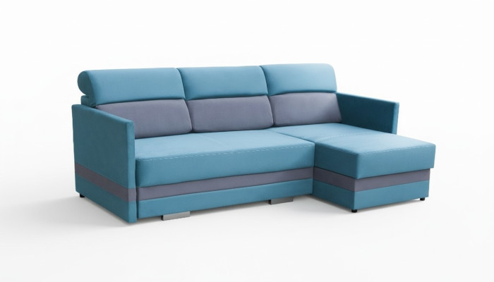 Sofa Sofa Rozkładana Sofa z funkcją łóżka + Podstawa łóżka Narożnikowa kanapa Couch NOWOŚĆ