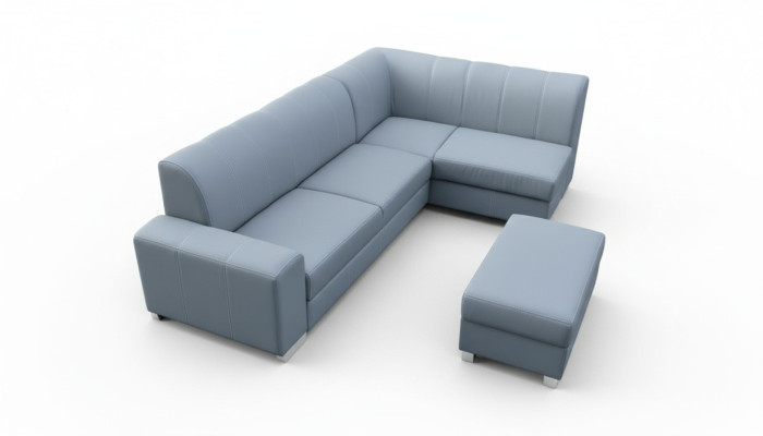 Sofa Sofa Rozkładana Sofa z funkcją łóżka + Podstawa łóżka Narożnikowa kanapa Couch NOWOŚĆ