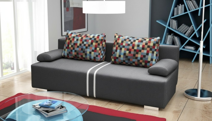 Sofa rozkładana 3-miejsce siedzenia z funkcją spania, Podstawa łóżka I rozkładana kanapa - designerska sofa