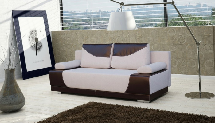 Sofa rozkładana rozkładana 3-miejsce siedzące z funkcją spania + Podstawa łóżka kanapa designerska sofa