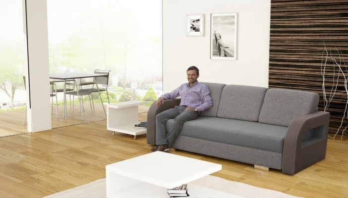 Sofa rozkładana rozkładana 3-miejsce siedzące z funkcją spania + Podstawa łóżka z kanapą o designie sofy