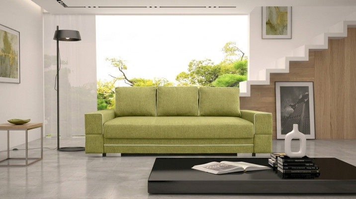 Sofa rozkładana rozkładana 3-miejsce siedzące z funkcją spania + Podstawa łóżka kanapa rozkładana sofa