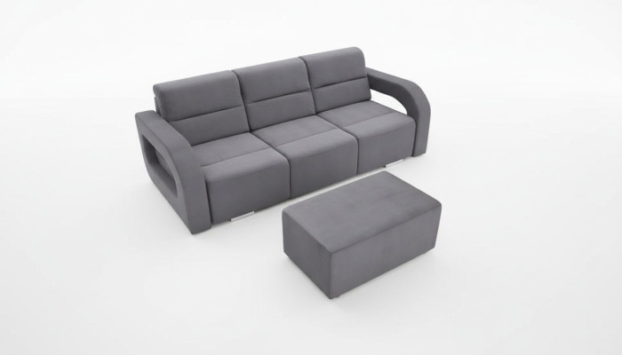 Sofa rozkładana rozkładana 3-miejsce siedzące z funkcją spania + Podstawa łóżka kanapa rozkładana sofa