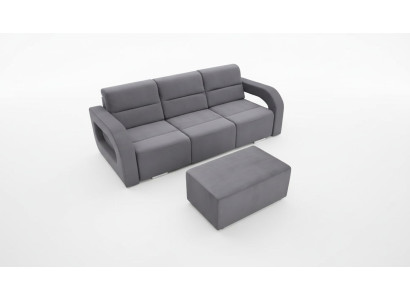 Sofa rozkładana rozkładana 3-miejsce siedzące z funkcją spania + Podstawa łóżka kanapa rozkładana sofa