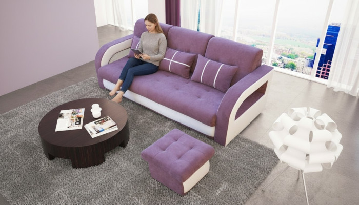 Sofa rozkładana rozkładana 3-miejsce siedzące z funkcją spania + Podstawa łóżka kanapa rozkładana sofa