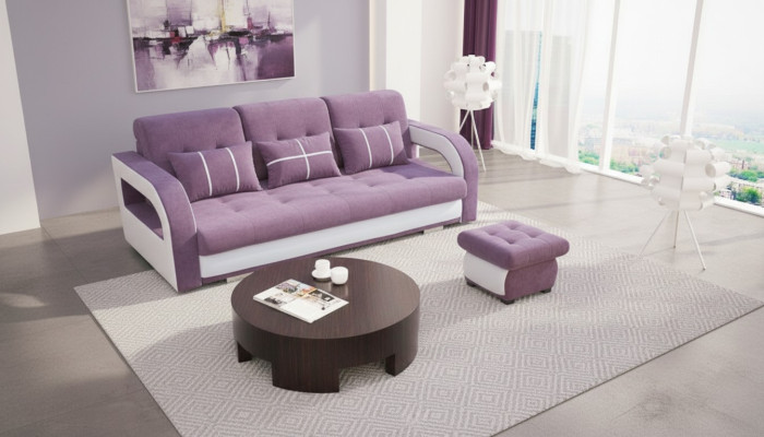 Sofa rozkładana rozkładana 3-miejsce siedzące z funkcją spania + Podstawa łóżka kanapa rozkładana sofa