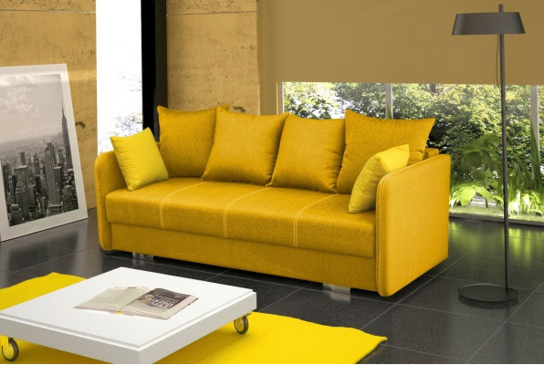 Sofa rozkładana rozkładana 3-miejsce siedzące z funkcją spania + Podstawa łóżka kanapa rozkładana sofa
