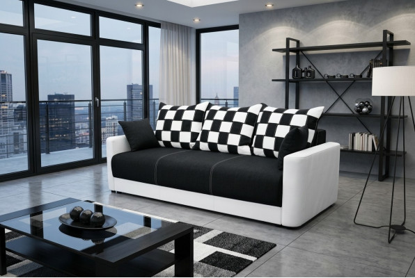 Sofa rozkładana 3-miejsce siedzenia z funkcją spania I Podstawa łóżka - Wygodna rozkładana sofa