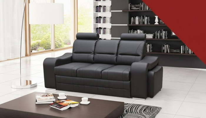 Sofa rozkładana rozkładana 3-miejsce siedzące z funkcją spania + Podstawa łóżka kanapa rozkładana sofa