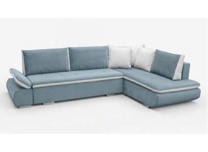 Sofa Sofa Sofa z funkcją spania + Podstawa łóżka Narożnikowa kanapa Couch *NOWOŚĆ*