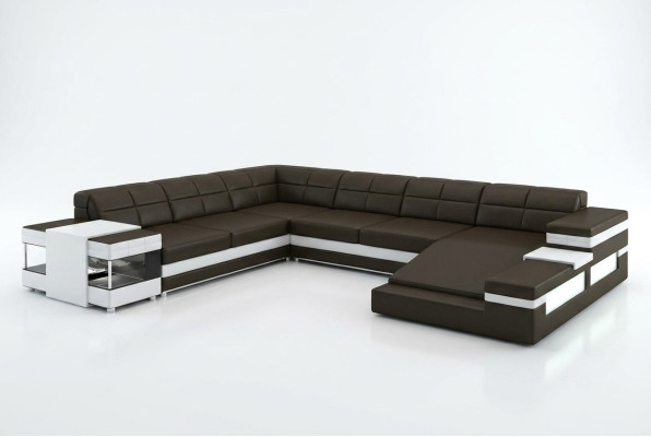 Skórzana sofa sofa kanapa Podkładka Narożnik Żywy krajobraz Narożnikowa kanapa Design Skóra PH3006 Nowość