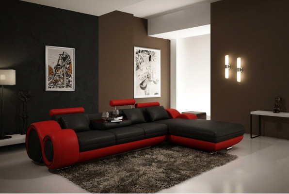 Elegancki salon Luksusowa kanapa Narożnikowa w doskonałej sofie w salonie w kształcie litery L